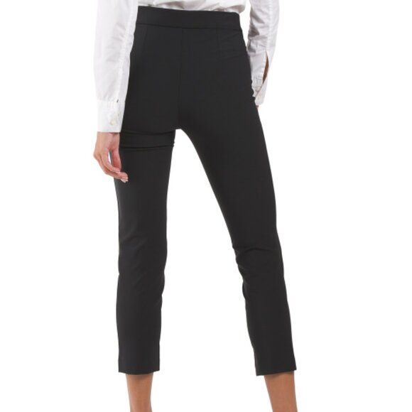 NEWCALVIN KLEIN Straight Slim Button Waist Pants black 362mn - Picture 2 of 3